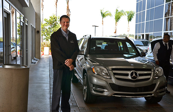 A Man In a  BENZ GLK